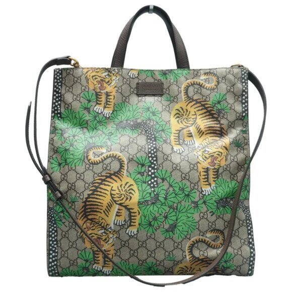Gucci Brown  GG Canvas Satchel 742-061425 - Picture 1 of 12